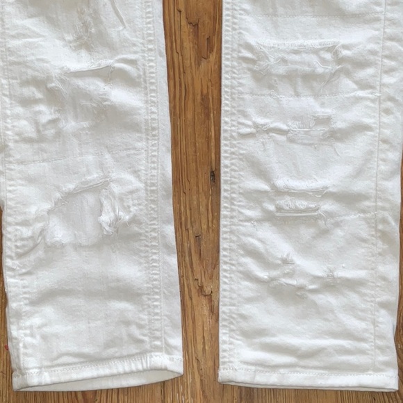 Rag & Bone Dre Distressed Cropped Skinny Jeans, White Brigade. Ripped. 25 - Picture 6 of 16